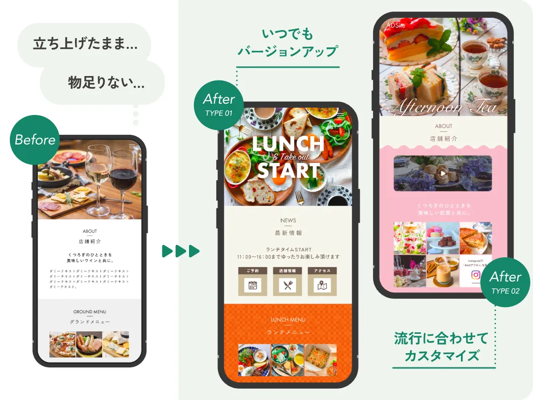 バージョンアップ